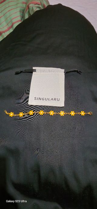 Pulsera chapado de oro 24k