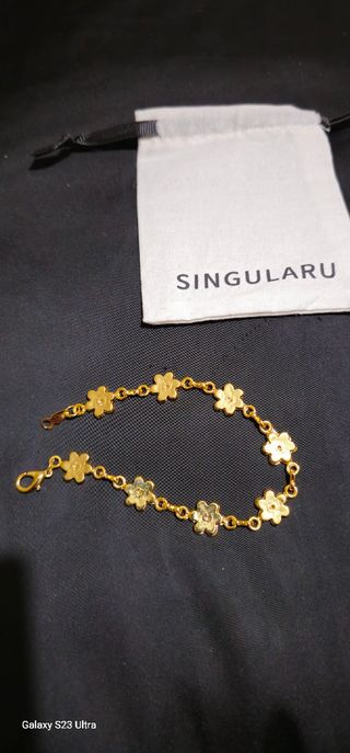 Pulsera chapado de oro 24k