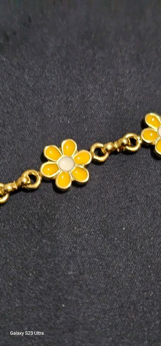 Pulsera chapado de oro 24k