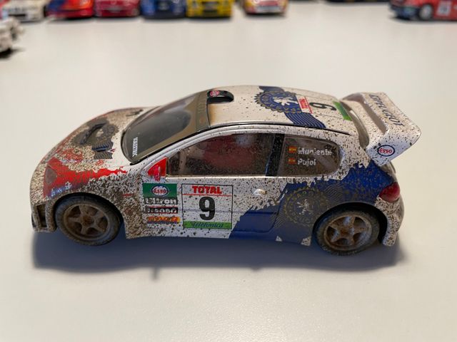 Scalextric 2000 Peugeot 206 WRC efecto barro