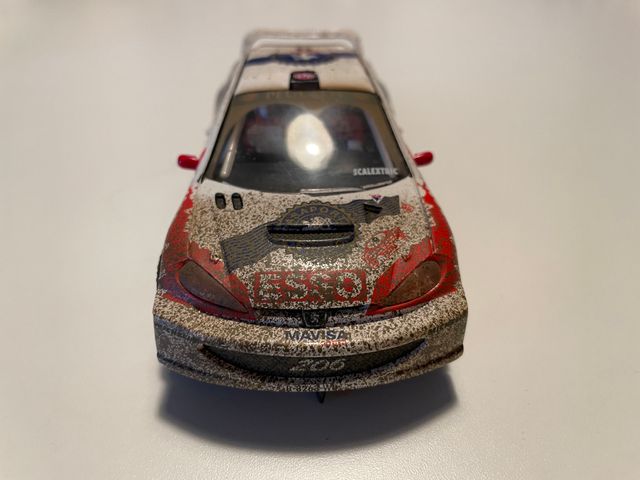 Scalextric 2000 Peugeot 206 WRC efecto barro