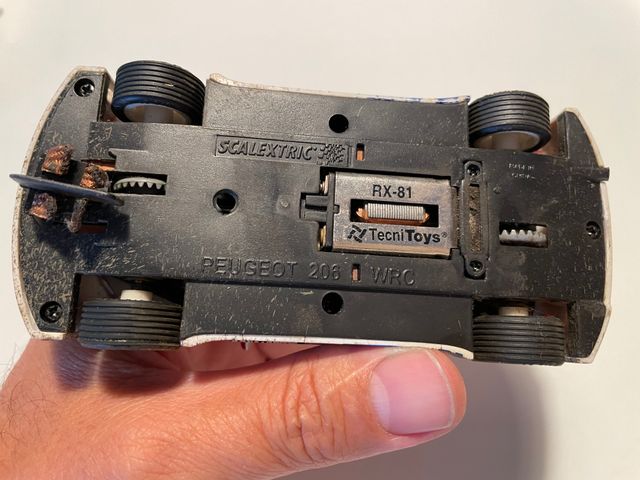 Scalextric 2000 Peugeot 206 WRC efecto barro