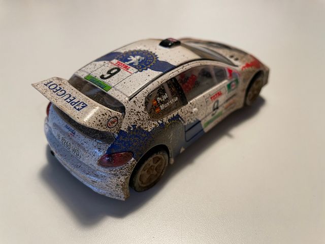 Scalextric 2000 Peugeot 206 WRC efecto barro