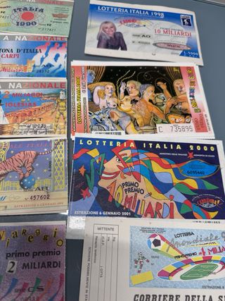 Biglietti lotterie italia 