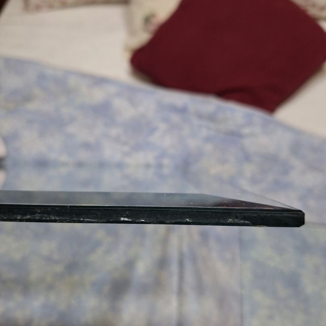 Cristal transparente con bisel para mesa