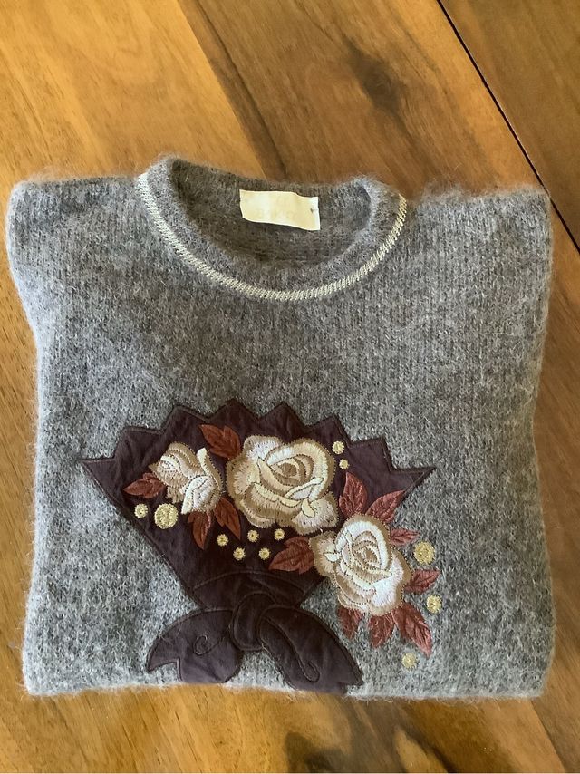 Morbido maglione in lana mohair