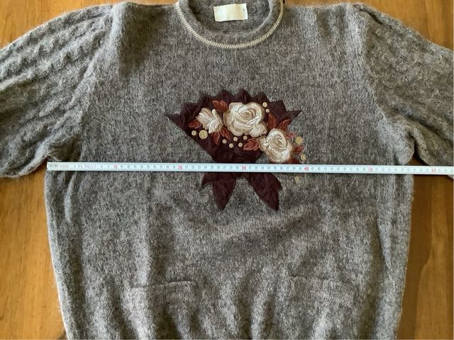 Morbido maglione in lana mohair