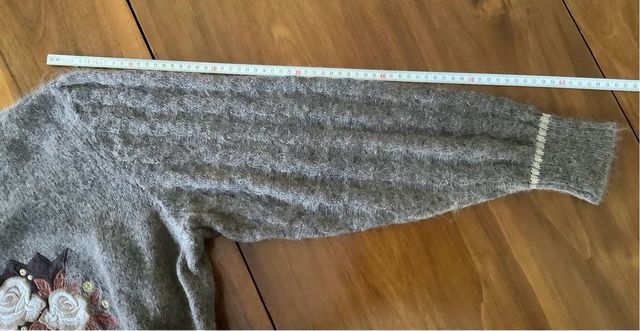 Morbido maglione in lana mohair