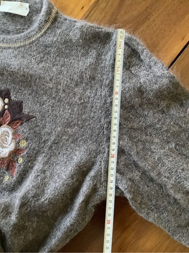 Morbido maglione in lana mohair