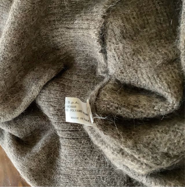 Morbido maglione in lana mohair