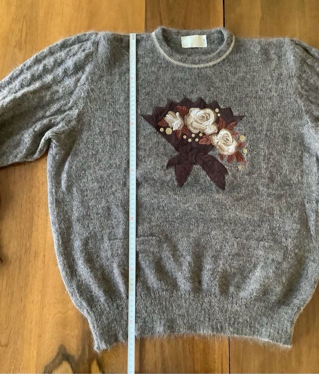 Morbido maglione in lana mohair