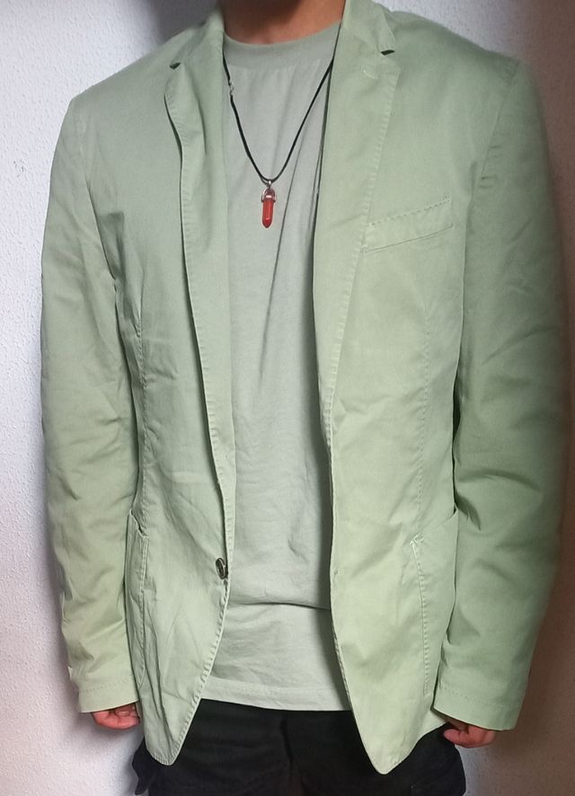 Chaqueta americana verde