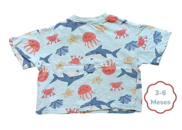 Conjunto T-shirt + Calções Animais do Mar Primark