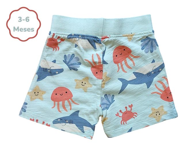 Conjunto T-shirt + Calções Animais do Mar Primark