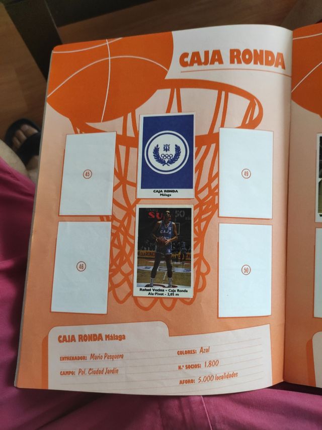 Álbum de cromos Basket 89 Bollycao