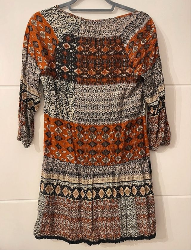 Vestido estampado etnico