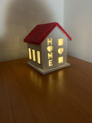 Casa in 3 D  porta candele 