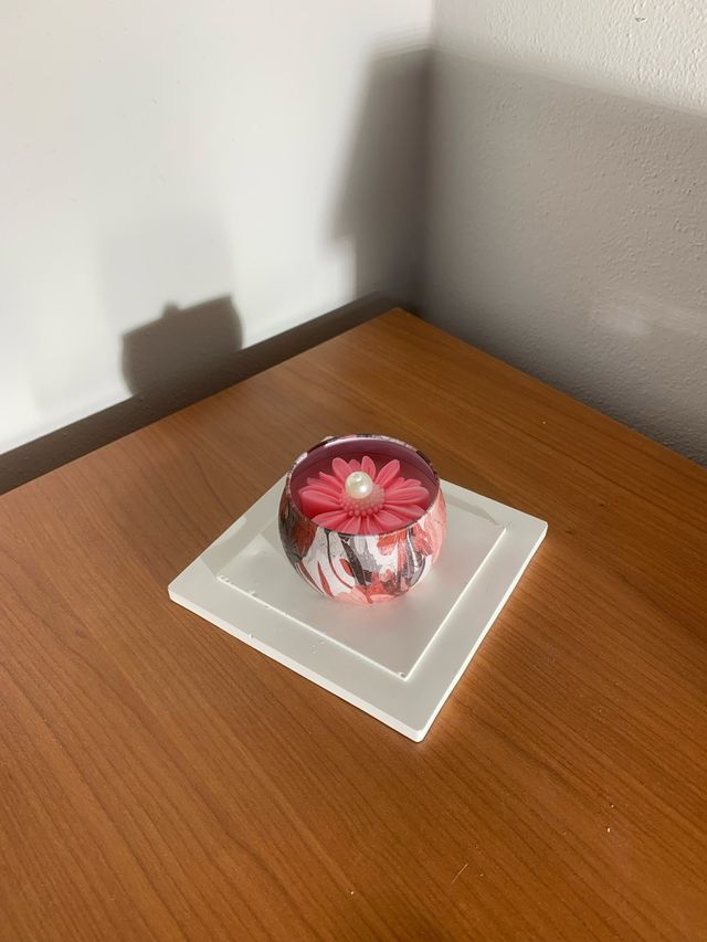 Casa in 3 D  porta candele 