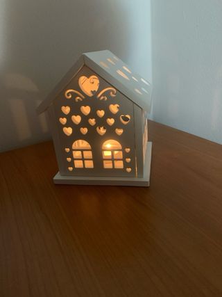 Casa in 3 D  porta candele 