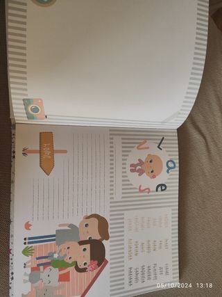 Libro de nacimiento bebé