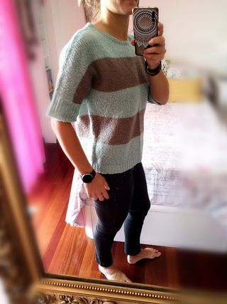 Jersey de punto a rayas