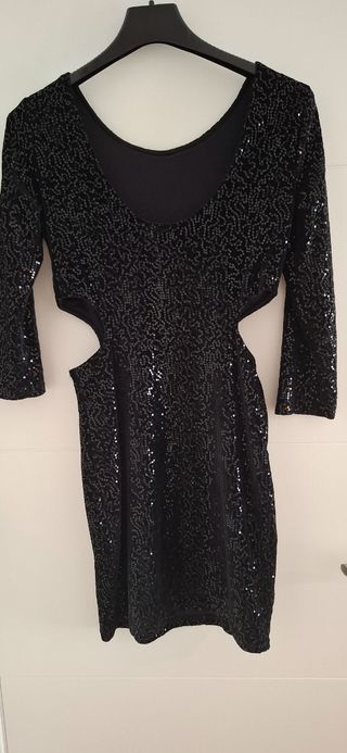 Vestido terciopelo fiesta Bershka