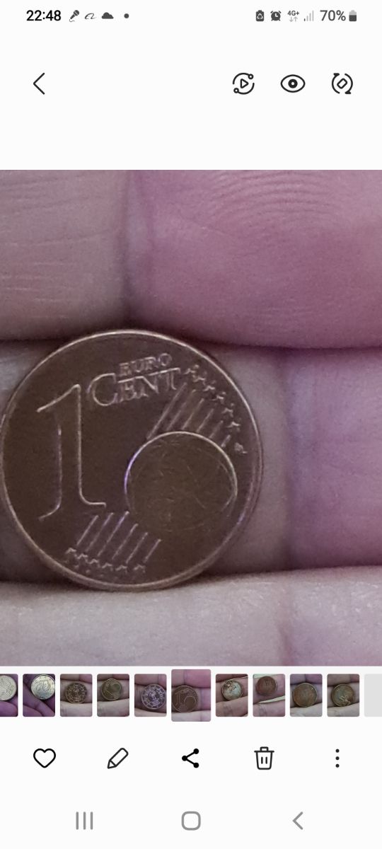 Moneda un centimo de € 2013
