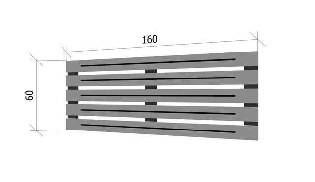 Cabecero Blanco 160x60 Madera