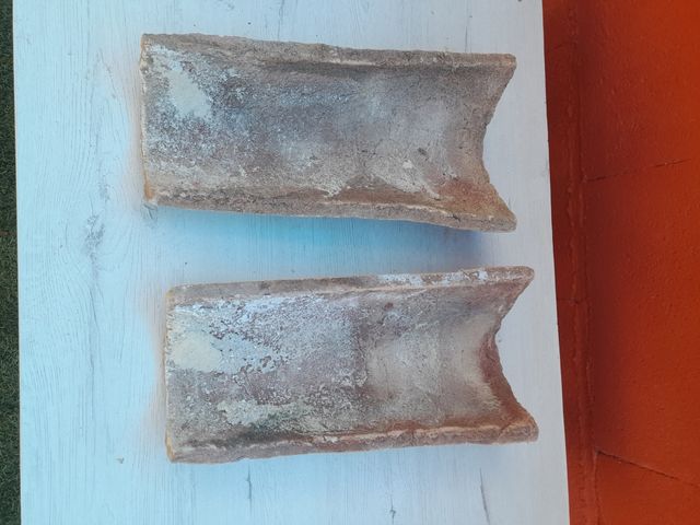 Antiguas tejas de cerámica 40unidades