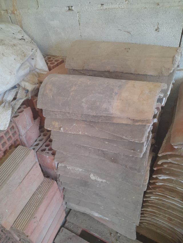 Antiguas tejas de cerámica 40unidades