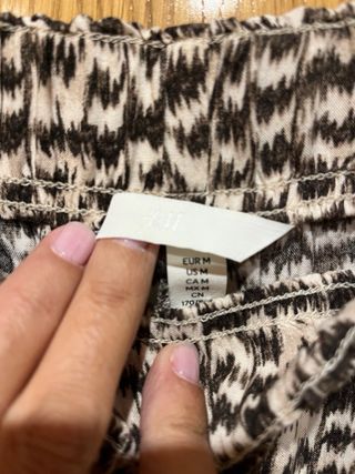 Pantalón ancho animal print