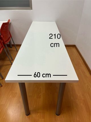 Tavoli rettangolari bianchi