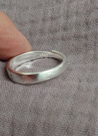 Anillo plata 925 mate aro pareja de gatos