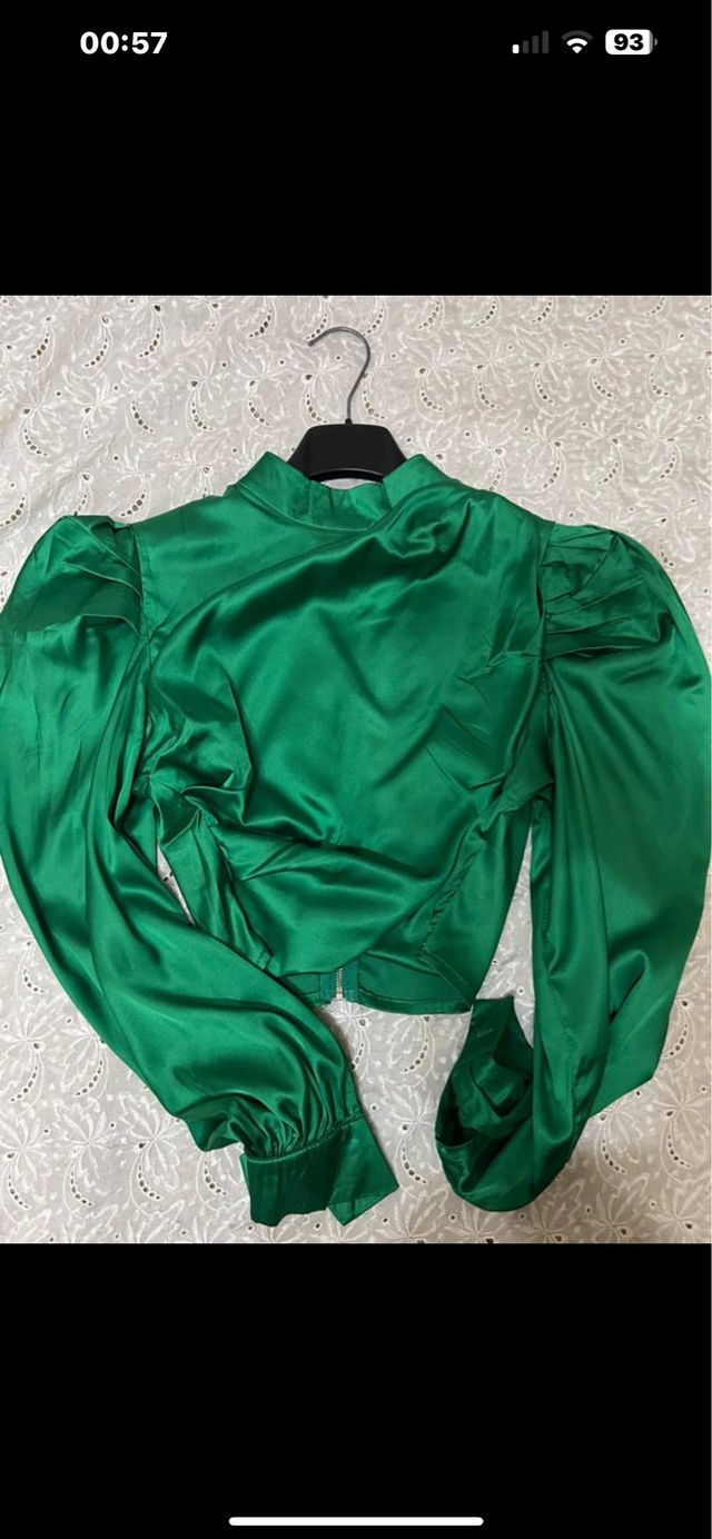 Camicetta effetto raso