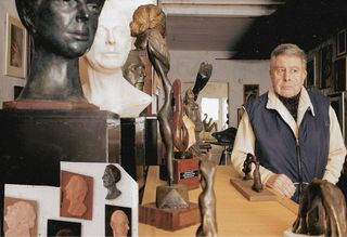 Escultura bronce Fernando Garciarramos (27x10cm)