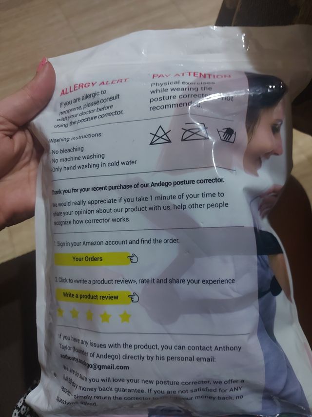 Corrector de postura , espalda ....