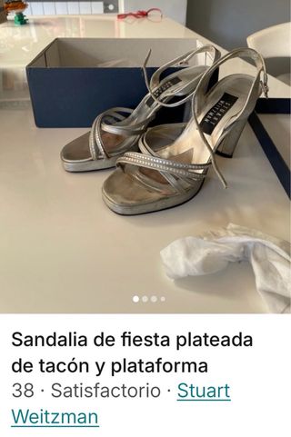 sandalia de fiesta con brillantes