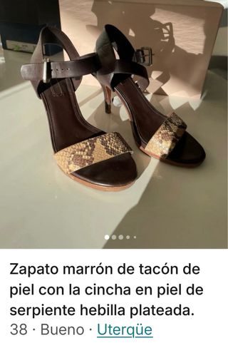 sandalia marrón de Uterque