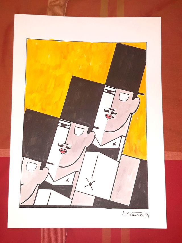 Lamina Contemporânea Estilo Arte Deco (A4)