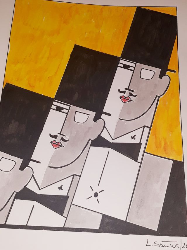 Lamina Contemporânea Estilo Arte Deco (A4)