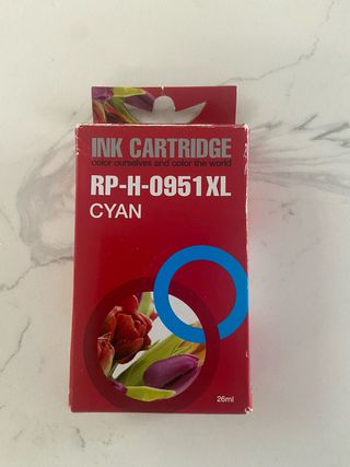 Tinta Cyan compatible para impresora HP