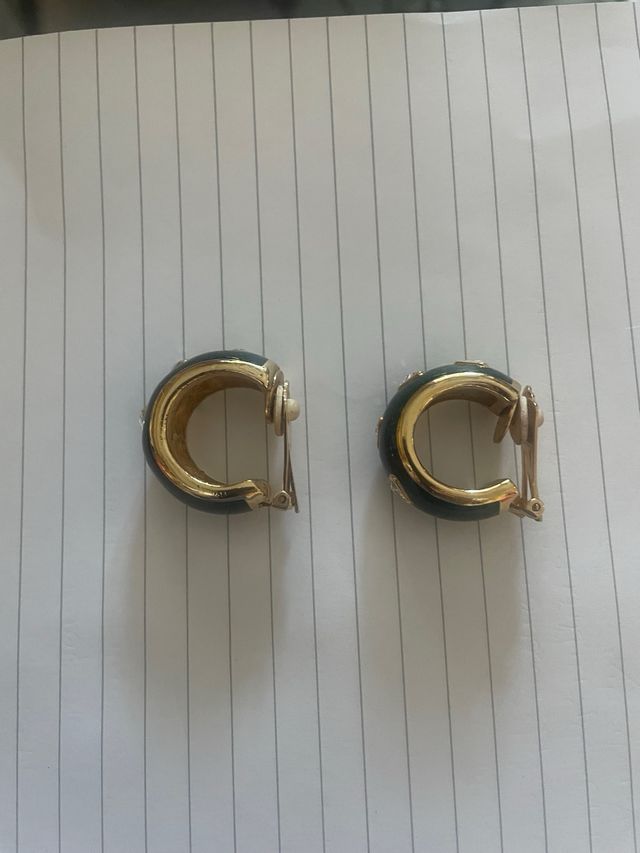 Christian Dior orecchini vintage con smalti