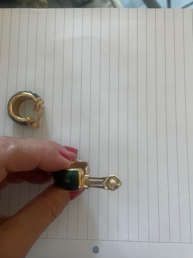 Christian Dior orecchini vintage con smalti