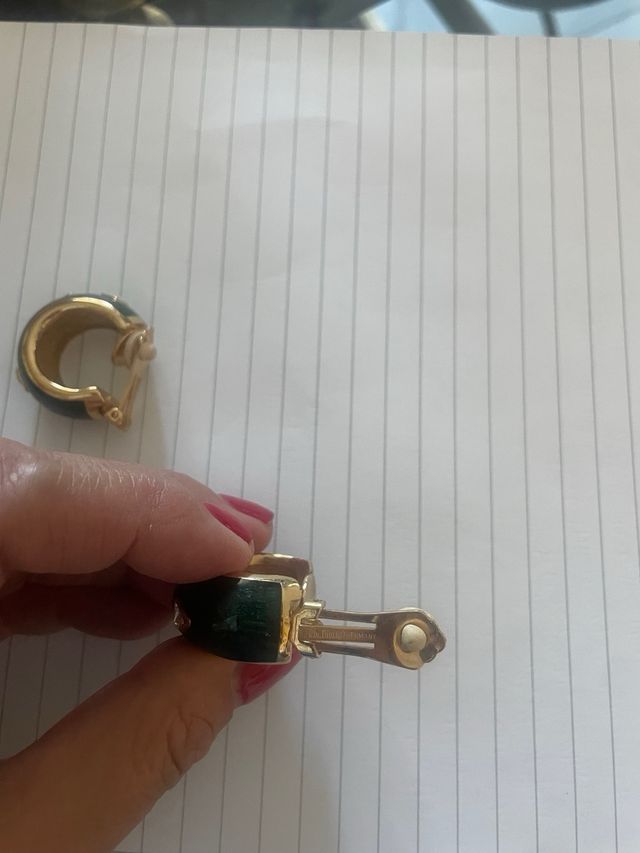 Christian Dior orecchini vintage con smalti