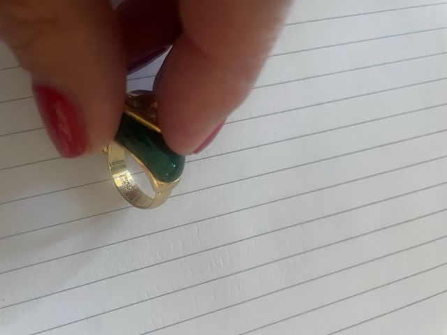 Christian Dior anello vintage con smalti