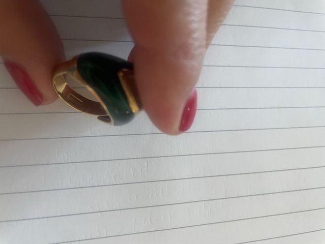 Christian Dior anello vintage con smalti