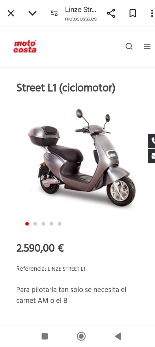 Ciclomotor eléctrico Linze Street