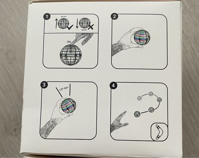 ESFERA VOLADORA CON LUZ LED