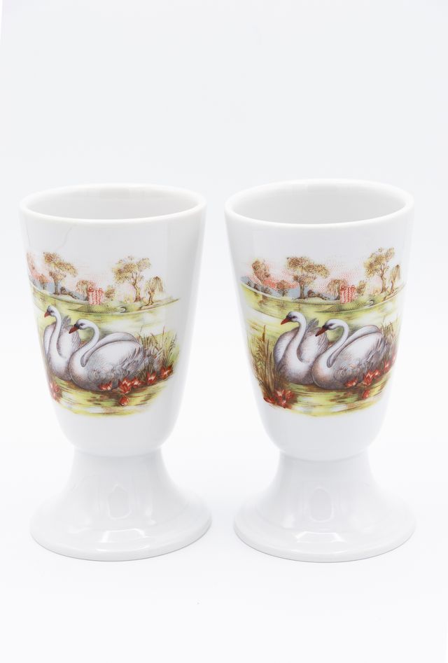 Set copas de porcelana