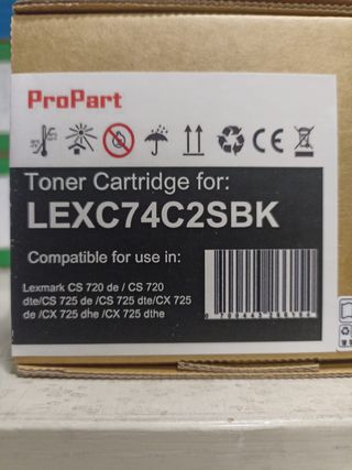 TONER COMPATIBILE LEXMARK CS720 CX725 CX725 NERO
